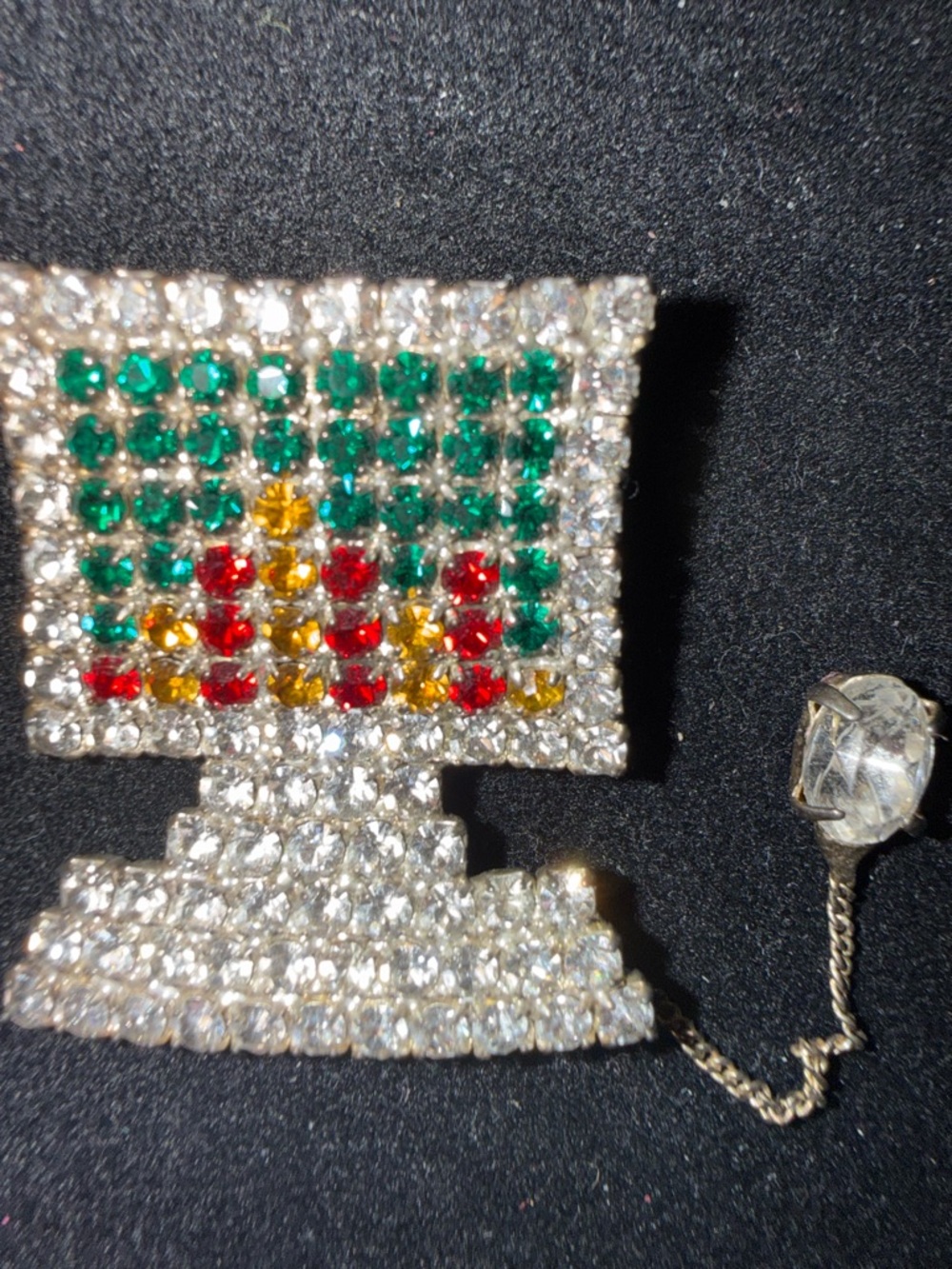 Rhinestone Computer and Mouse Pin! - Picture 2 of 4